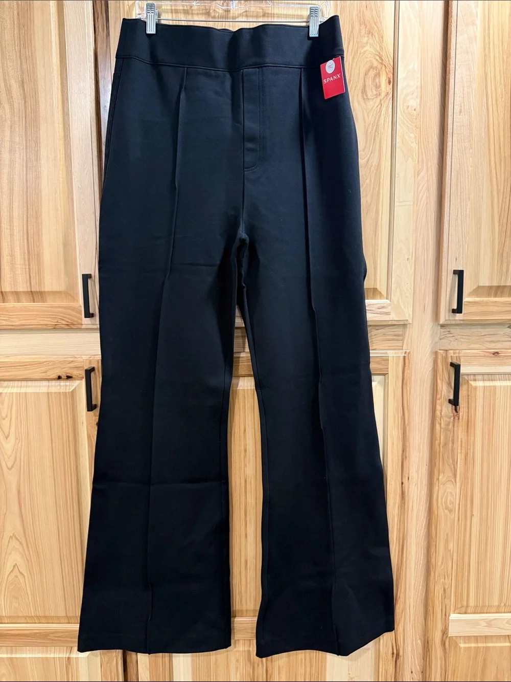 New! SPANX Women’s 1X Tall High Rise Flare Black Business Career Dress Pants